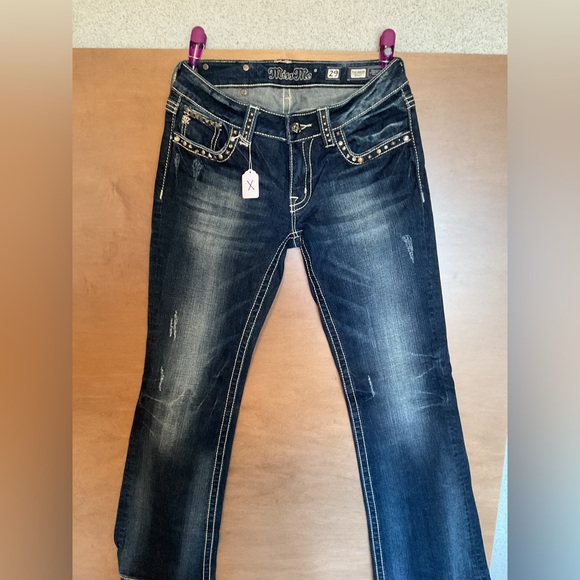 Miss Me Dark Indigo Bootcut Jeans with Embellished Back Pockets - Picture 3 of 3